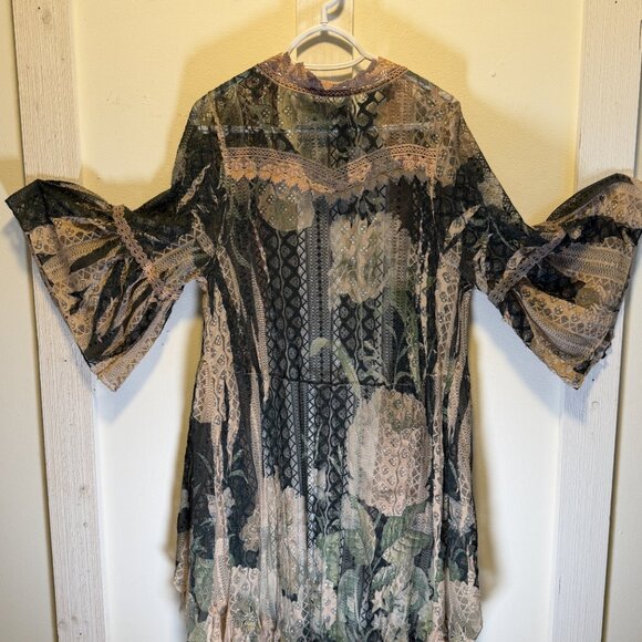 Origami Lace Bohemian Duster Medium - Picture 6 of 9